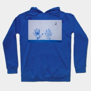 Blue Handprints Hoodie
